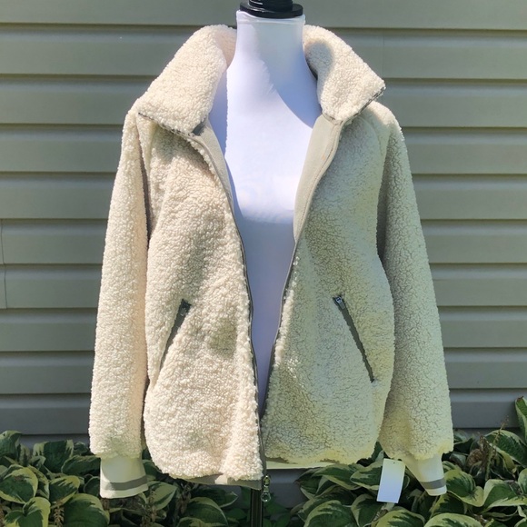 NWT JoyLab Sherpa Full Zip Jacket Coat - Picture 6 of 6